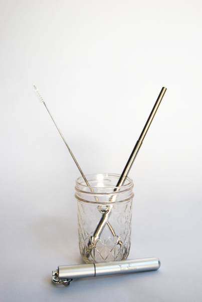Hi-Tech Reusable Collapsible Stainless Steel Straw