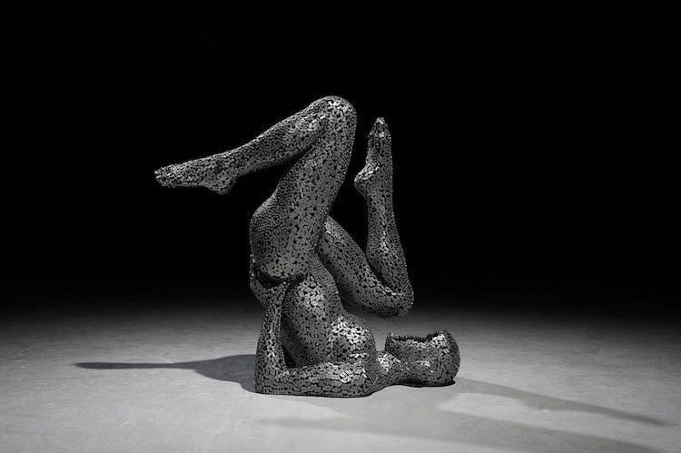 REPOST: Life-Size Sculptures Made of Bicycle Chains Express Powerful Human Emotions